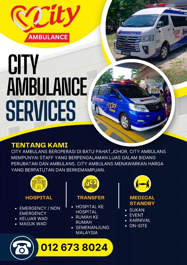 Ambulans Percuma Terbaik di Batu Pahat – Perkhidmatan Pantas & Selamat