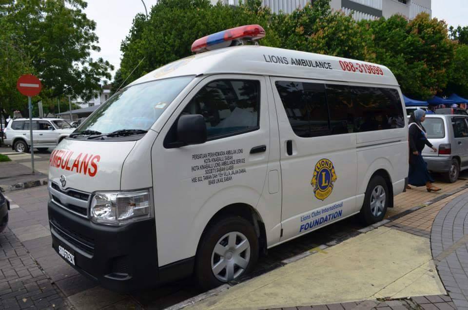 Gambar Ambulan Lions di Kota Kinabalu – Persatuan Perkhidmatan Ambulans Terbaik di Sabah