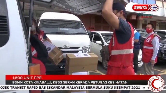 Keindahan Bulan Sabit Merah di Bandaraya Kota Kinabalu, Malaysia – Pemandangan Malam Menakjubkan